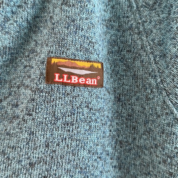 L.L Bean Womens Fleece Pullover Hoodie Snap 502845 - Picture 3 of 4